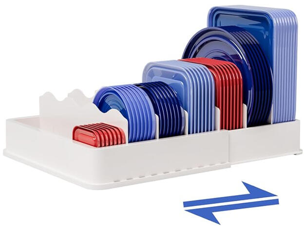 Adjustable Lid Divider - Create tidy spaces that stay organized.